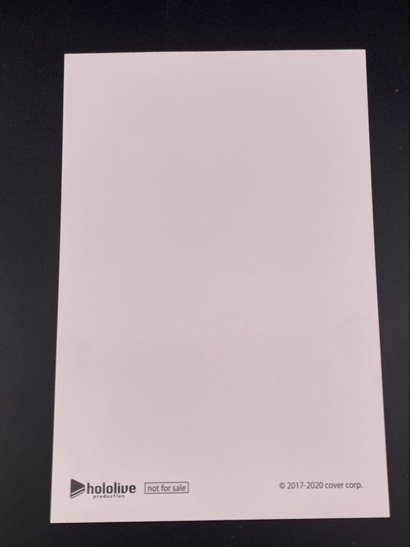 【中古品】ホロライブ　常闇トワ　誕生日記念2020年　直筆サイン入りポストカード