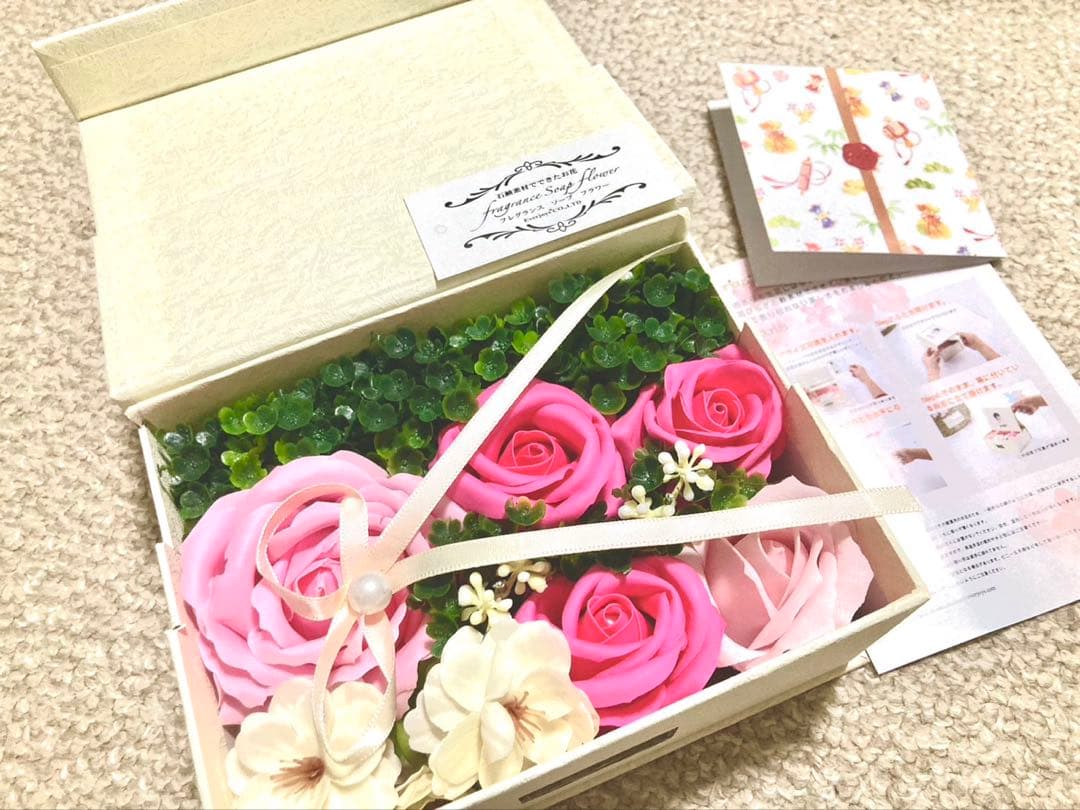 9個セット　ソープフラワー フォトフレーム 写真立て 敬老の日 プレゼント