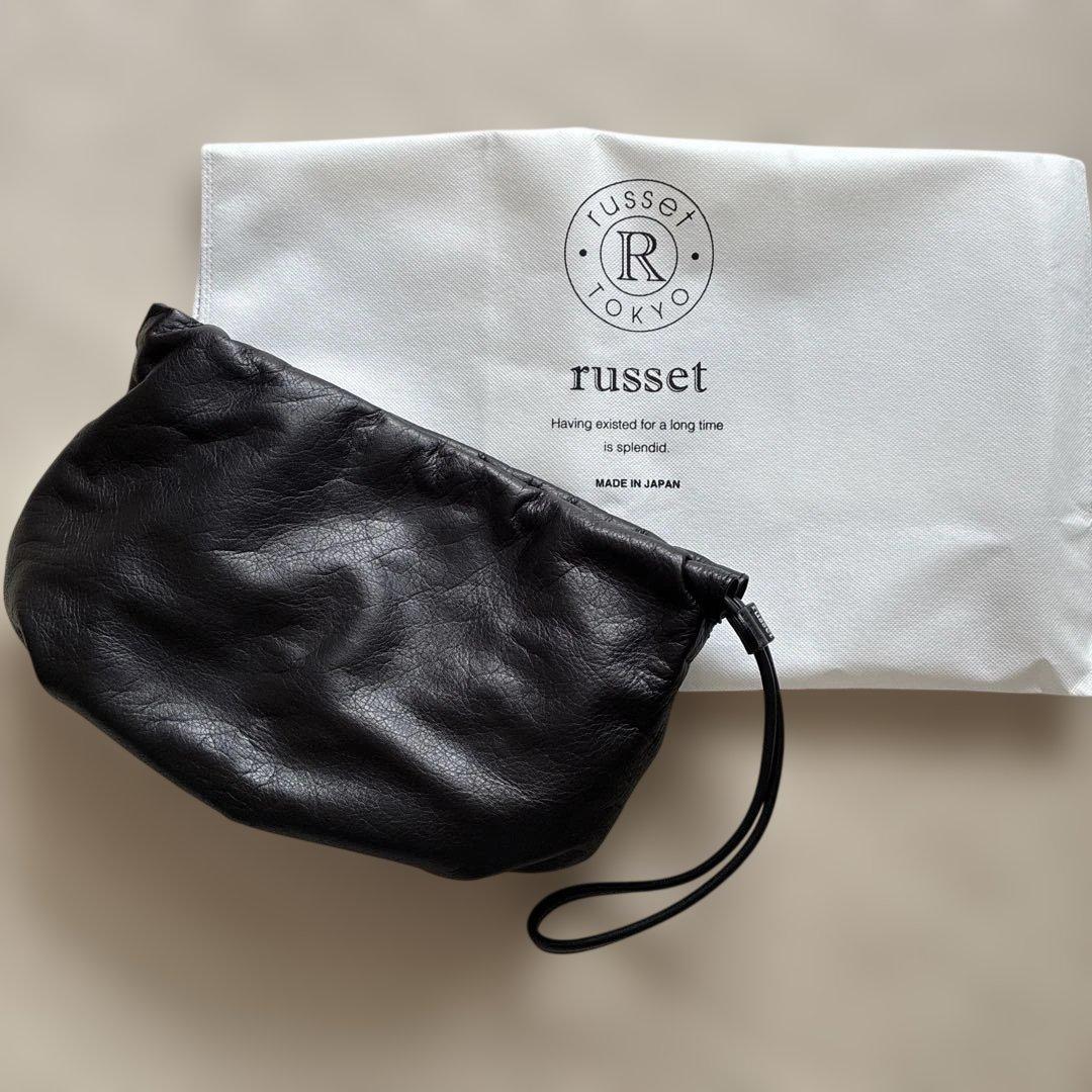 russet ラシット レザー巾着4WAYショルダーバッグ