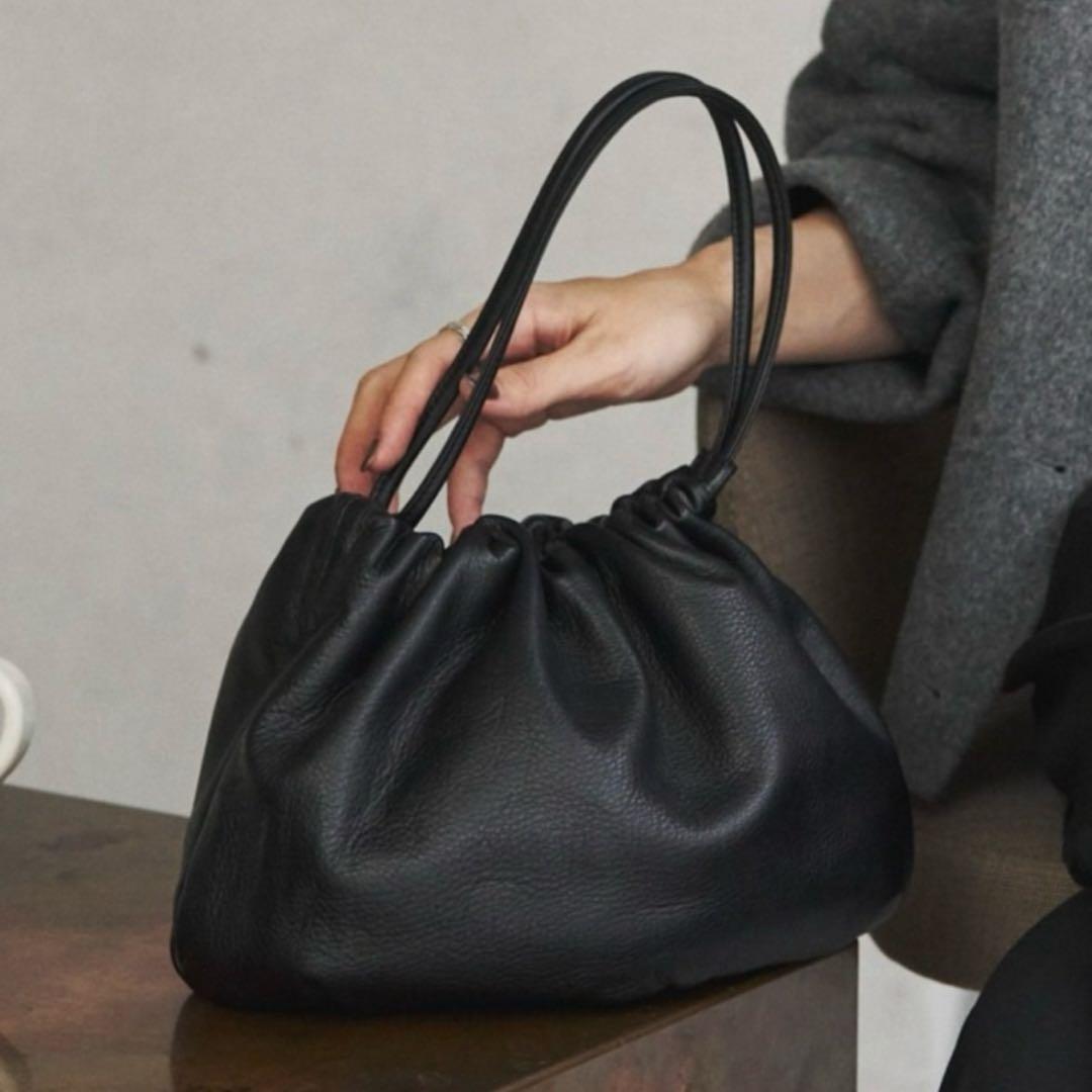 russet ラシット レザー巾着4WAYショルダーバッグ