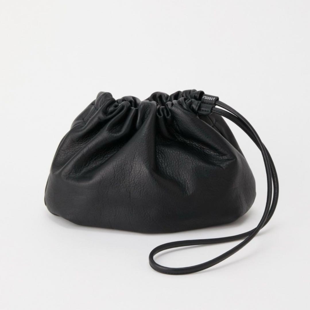 russet ラシット レザー巾着4WAYショルダーバッグ