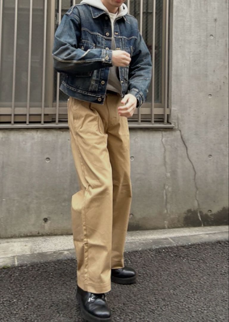 パンツ simply complicated LOOSE FIT CHINO BEIGE
