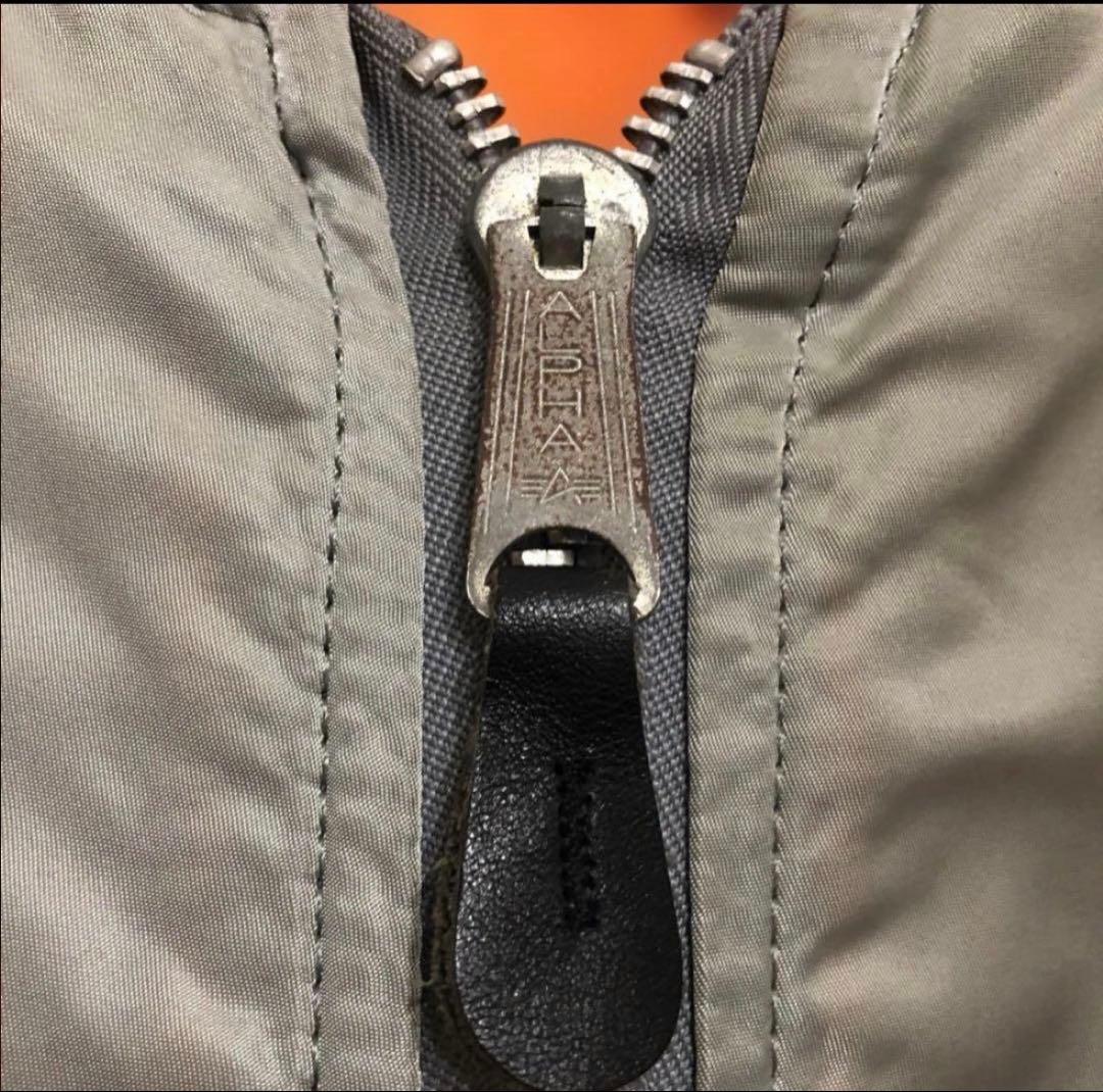 希少カラー 90s USA製 ALPHA INDUSTRIES MA-1グレーL