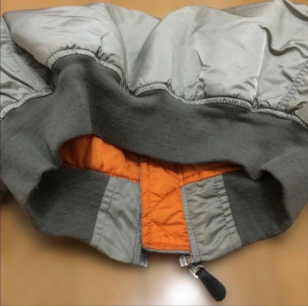 希少カラー 90s USA製 ALPHA INDUSTRIES MA-1グレーL