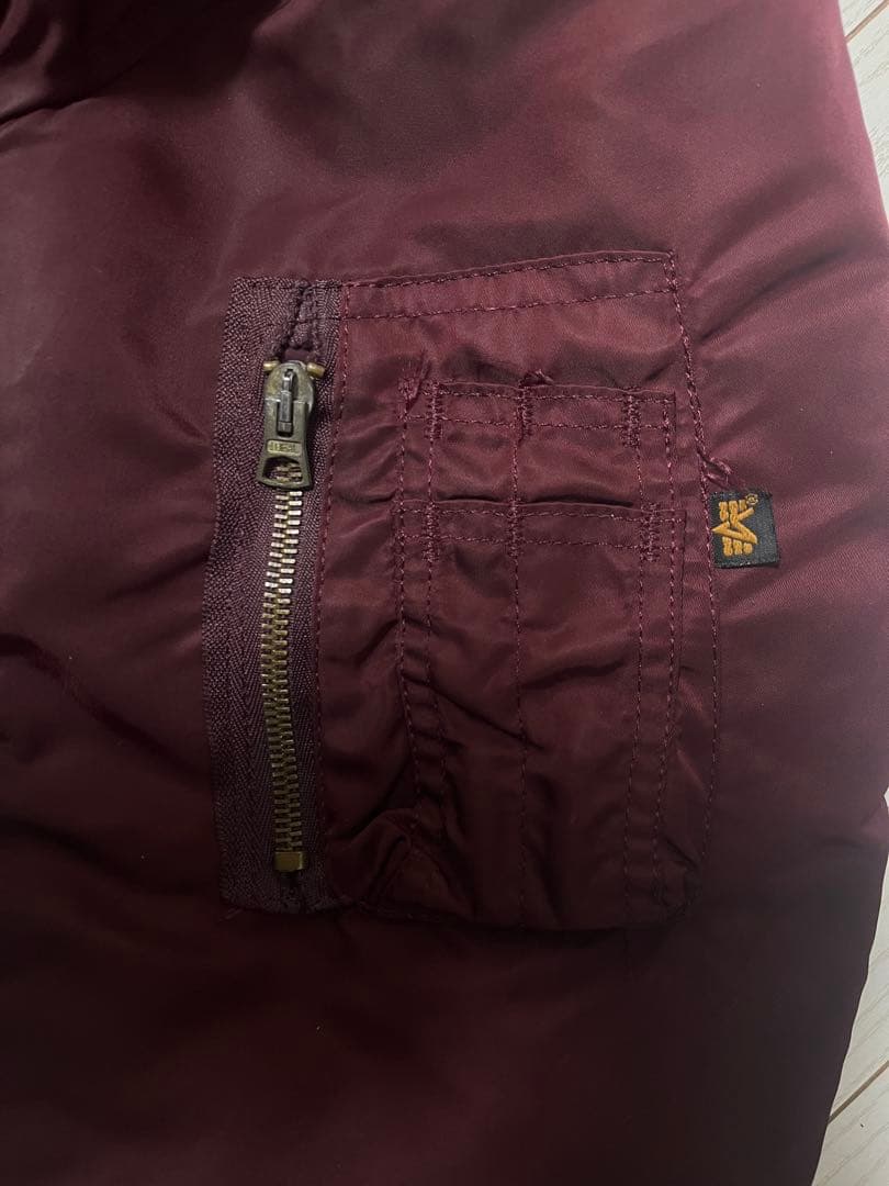 Alpha 90sバーガンディ MA-1ジャケット