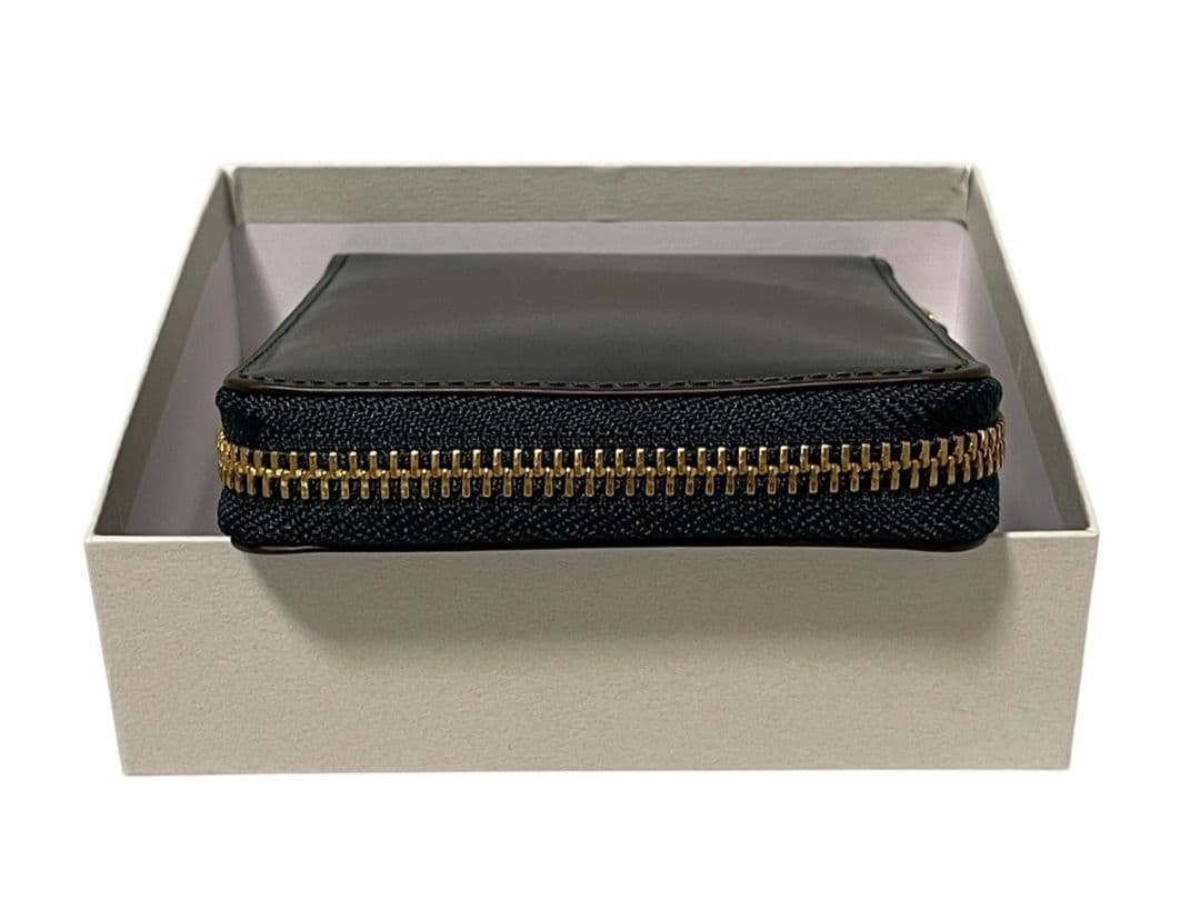 新品 ROCADO ロカド シェルコードバン 二つ折り財布 馬革 ダークグリーン