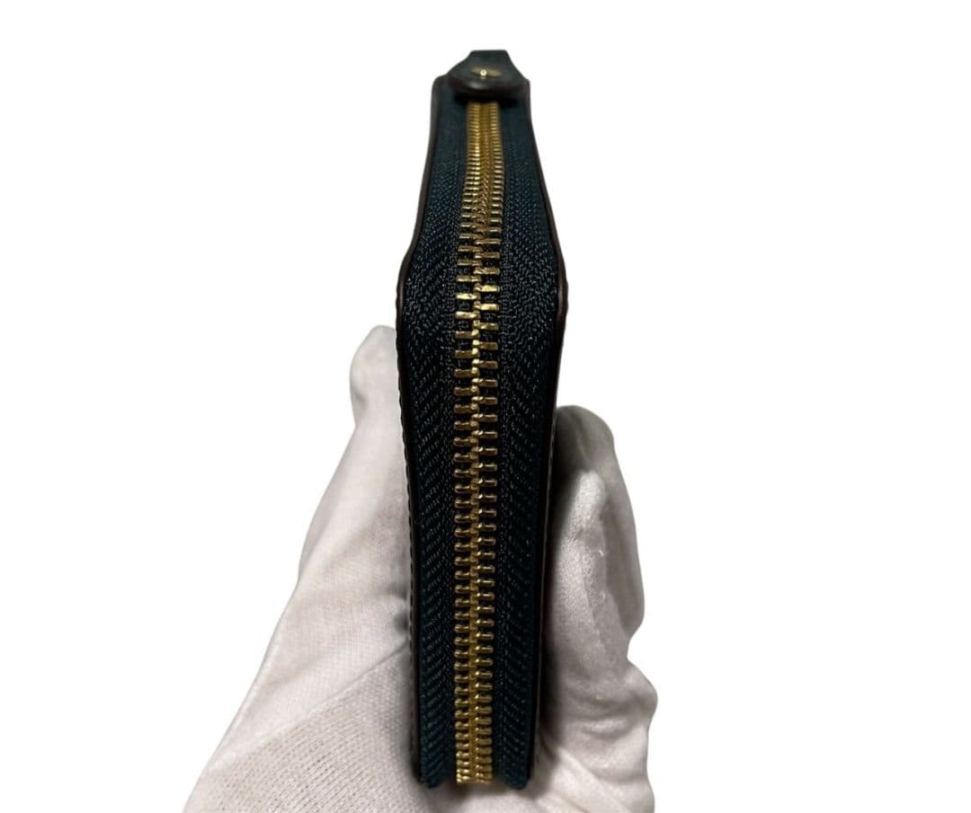 新品 ROCADO ロカド シェルコードバン 二つ折り財布 馬革 ダークグリーン