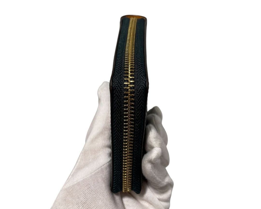 新品 ROCADO ロカド シェルコードバン 二つ折り財布 馬革 ダークグリーン