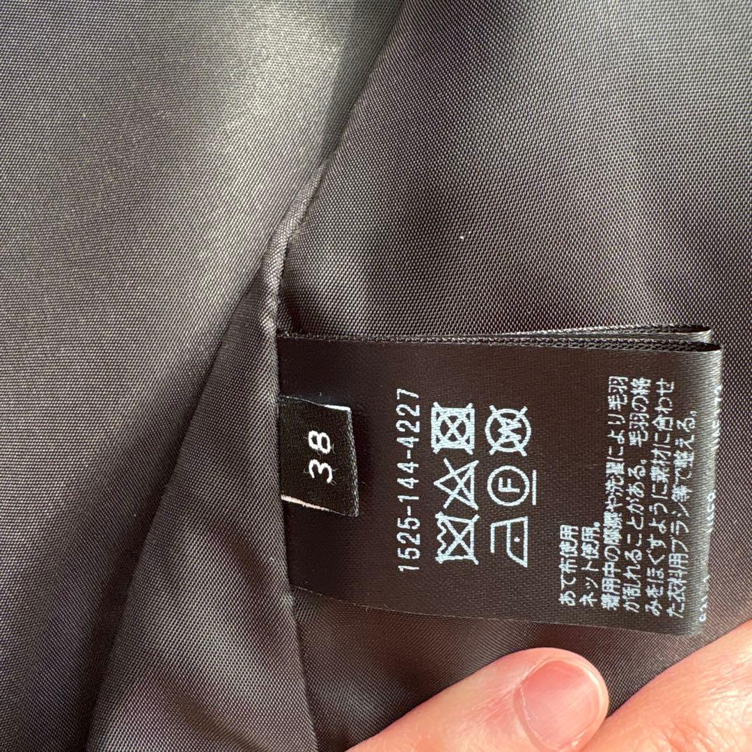 UNITED ARROWS ノーカラーメタルボタン　ショートコート