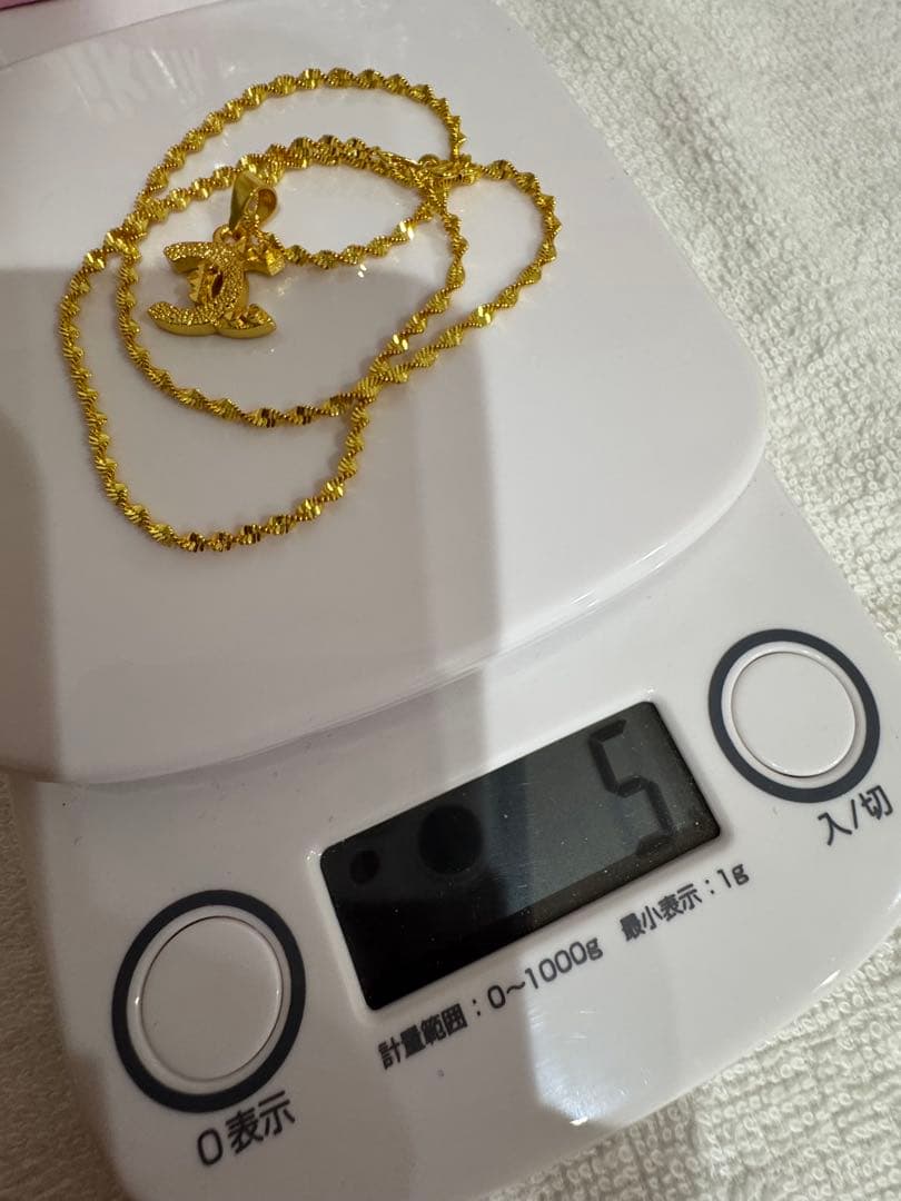 新品　ゴールド Cロゴ ネックレス　999刻印有り　5g 即購入可