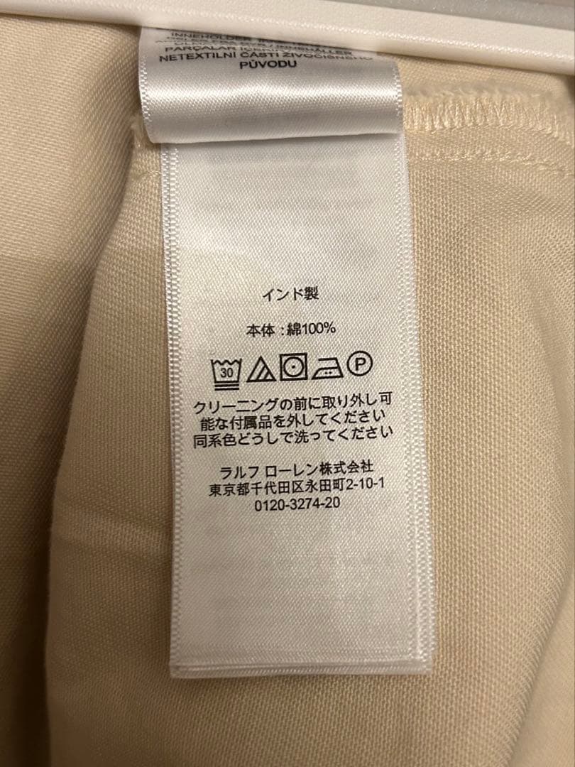 Polo Ralph Lauren アイボリー シャツワンピースS