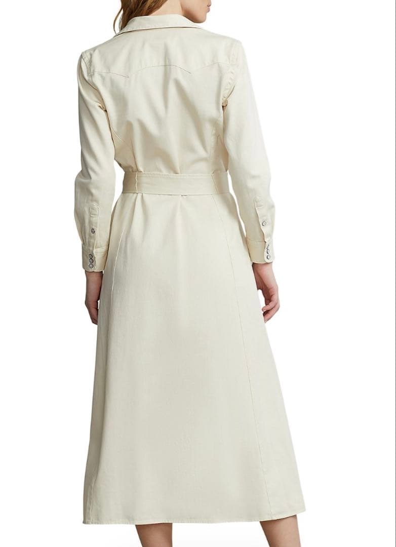 Polo Ralph Lauren アイボリー シャツワンピースS