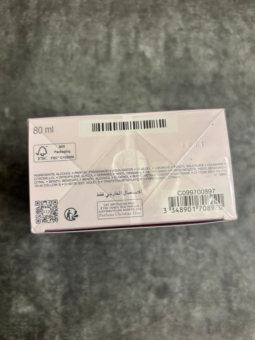 【匿名】新品 Dior ミスディオール パルファン フレグランス 香水80ml