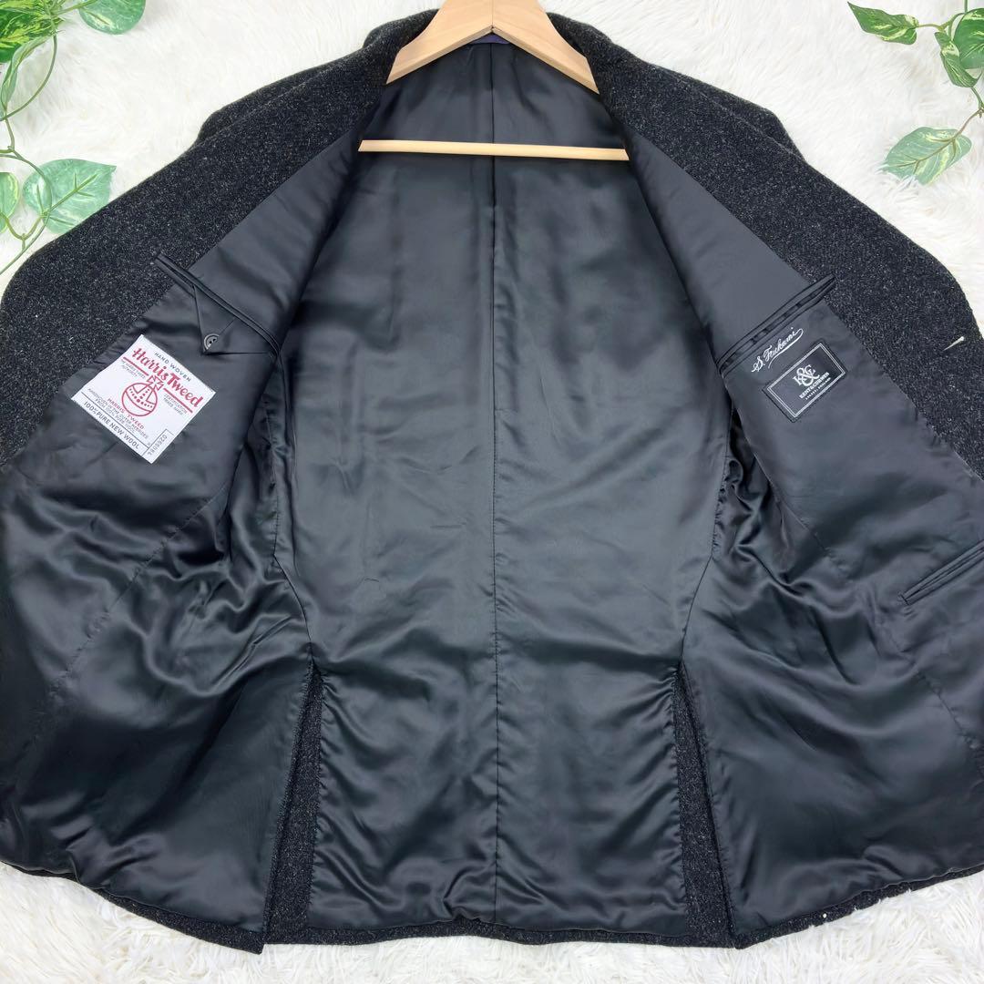 美品　ハリスツイード　ダーバン　ツイード　テーラードジャケット　胡桃ボタン　XL