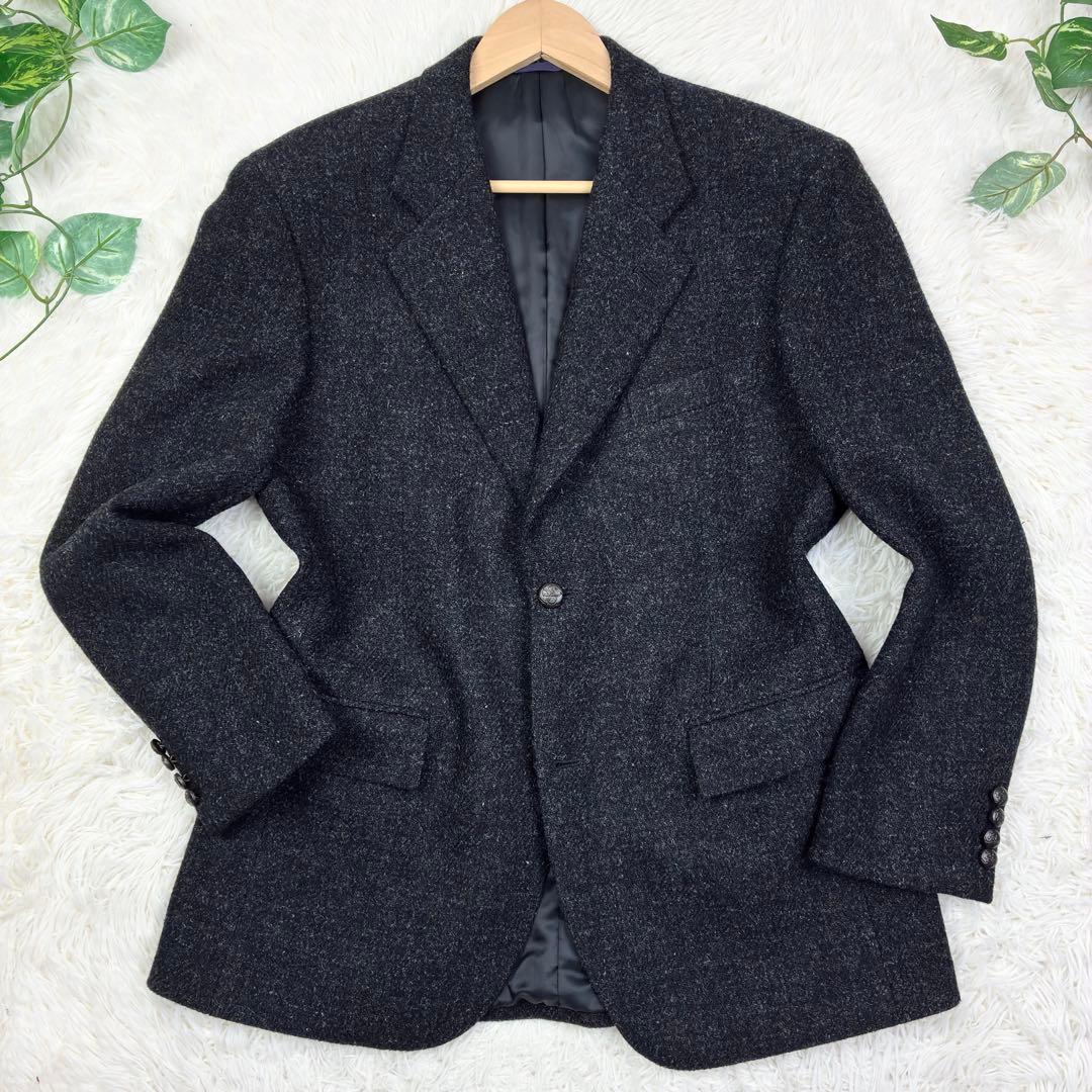 美品　ハリスツイード　ダーバン　ツイード　テーラードジャケット　胡桃ボタン　XL