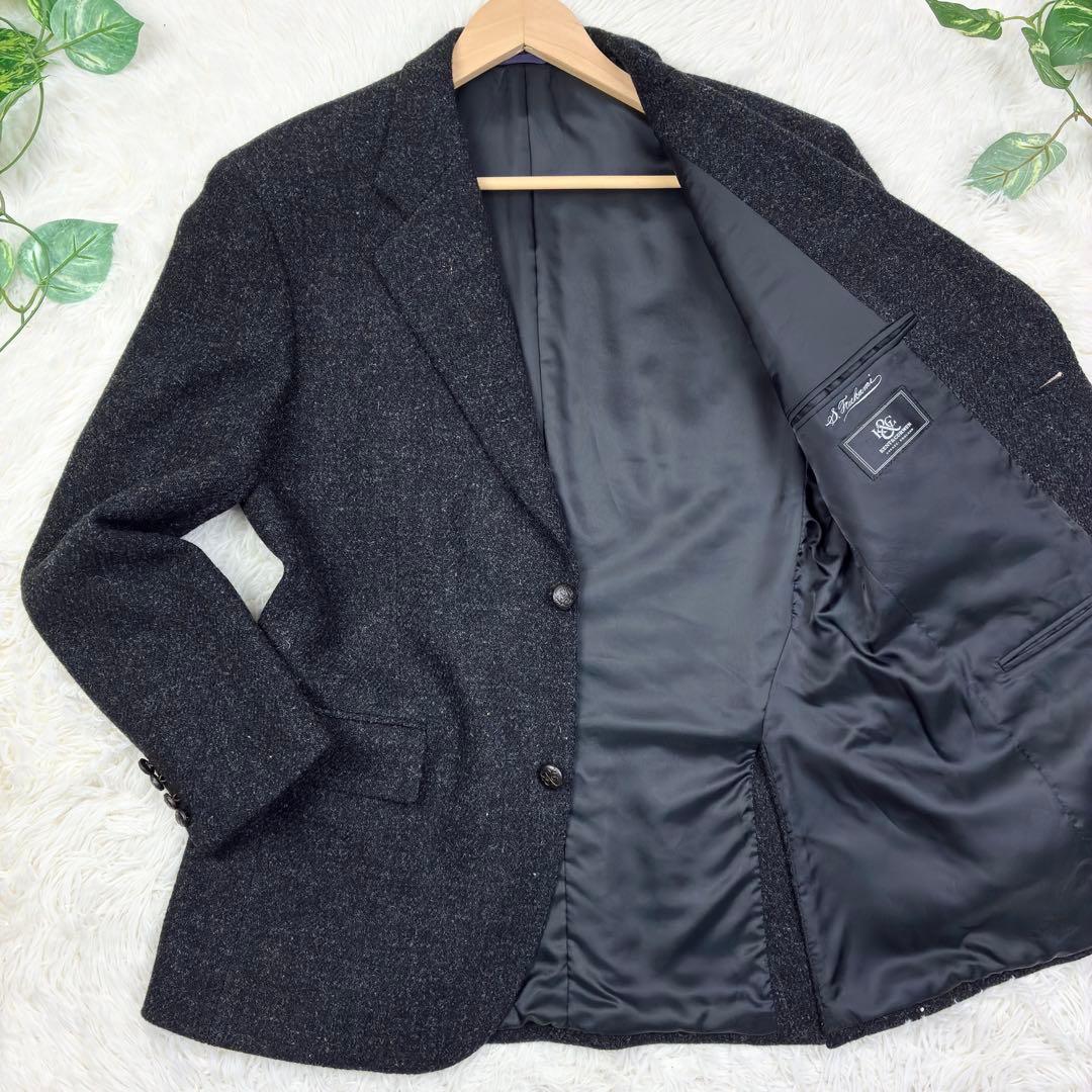 美品　ハリスツイード　ダーバン　ツイード　テーラードジャケット　胡桃ボタン　XL