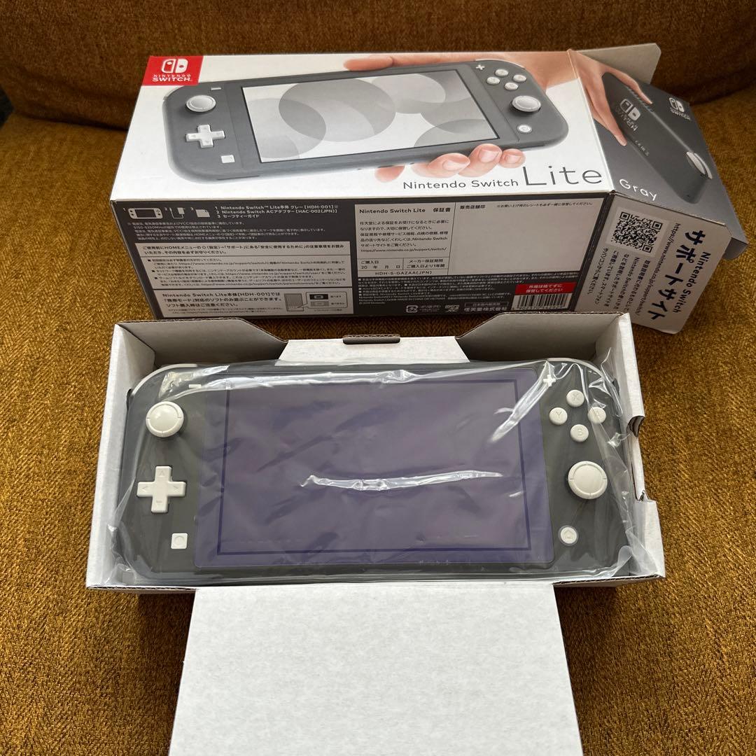 【プロフィール必読_moni】NintendoSwitch Liteグレー