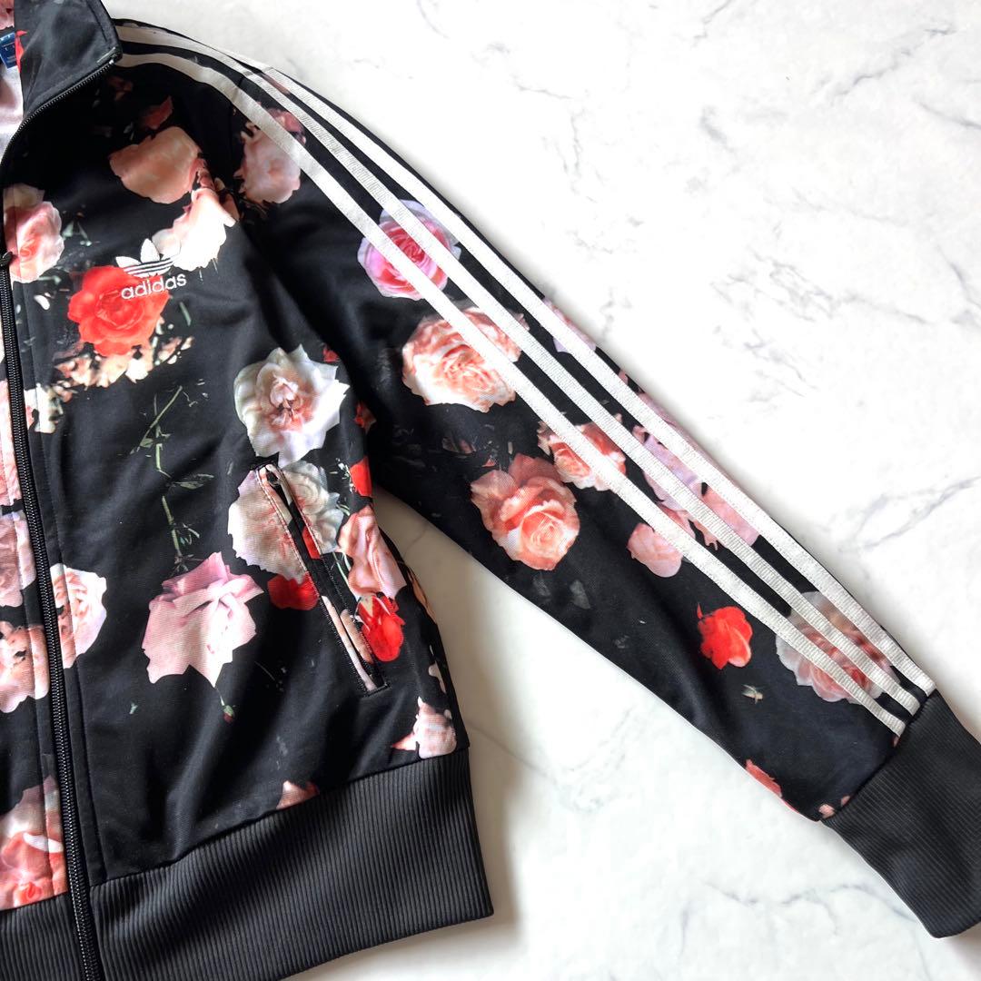 完売 RITA ORA着用 【adidas】 トラックジャケット　薔薇花柄　OT