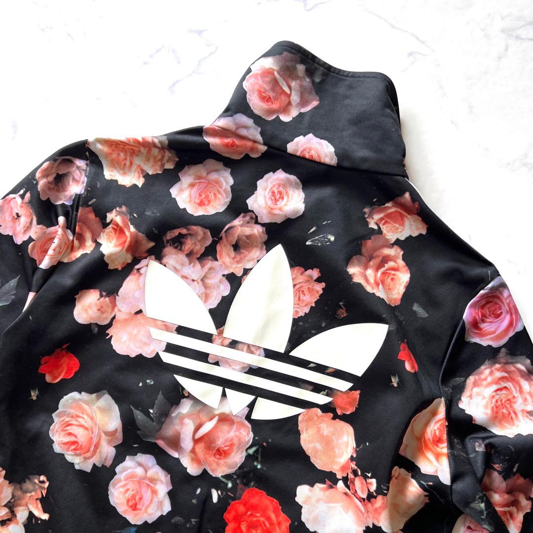 完売 RITA ORA着用 【adidas】 トラックジャケット　薔薇花柄　OT