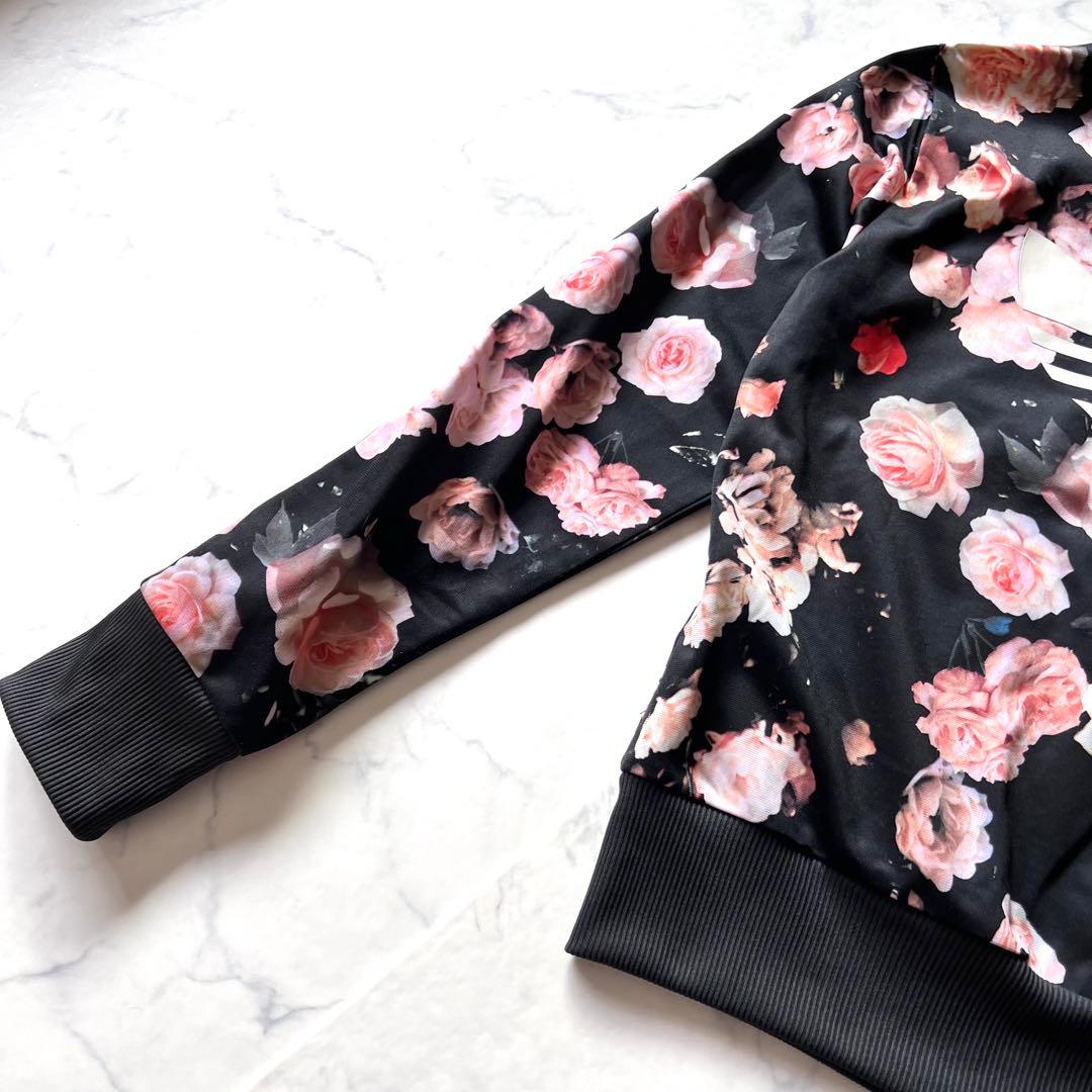 完売 RITA ORA着用 【adidas】 トラックジャケット　薔薇花柄　OT