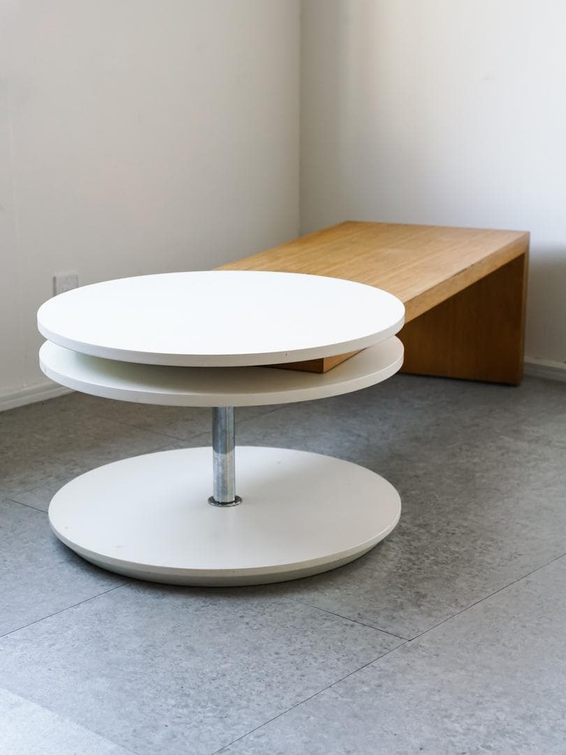 90's 希少 ACTUS 回転ローテーブル/ベンチ ミッドセンチュリーモダン