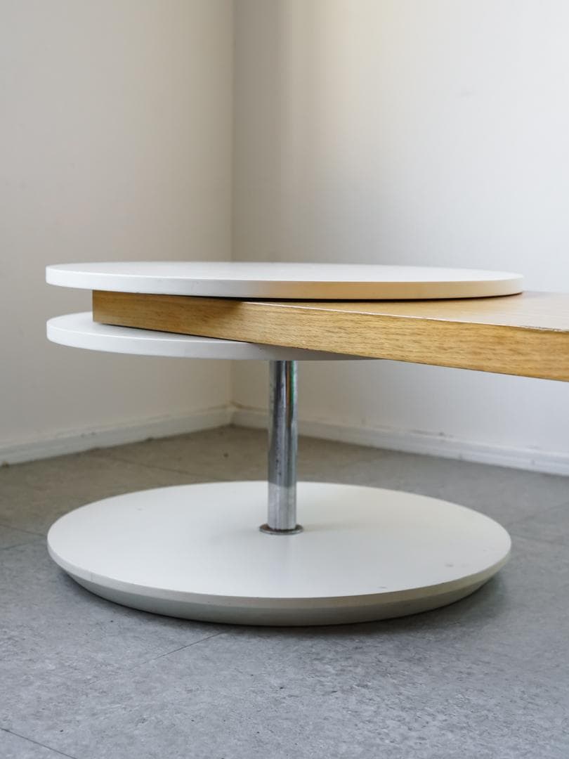 90's 希少 ACTUS 回転ローテーブル/ベンチ ミッドセンチュリーモダン