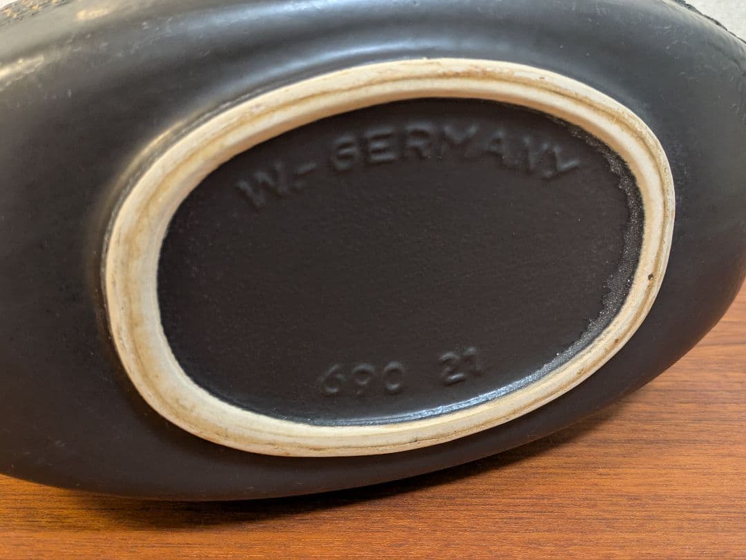 ヴィンテージ フラワーベース 陶器 ミッドセンチュリー ドイツ FatLava