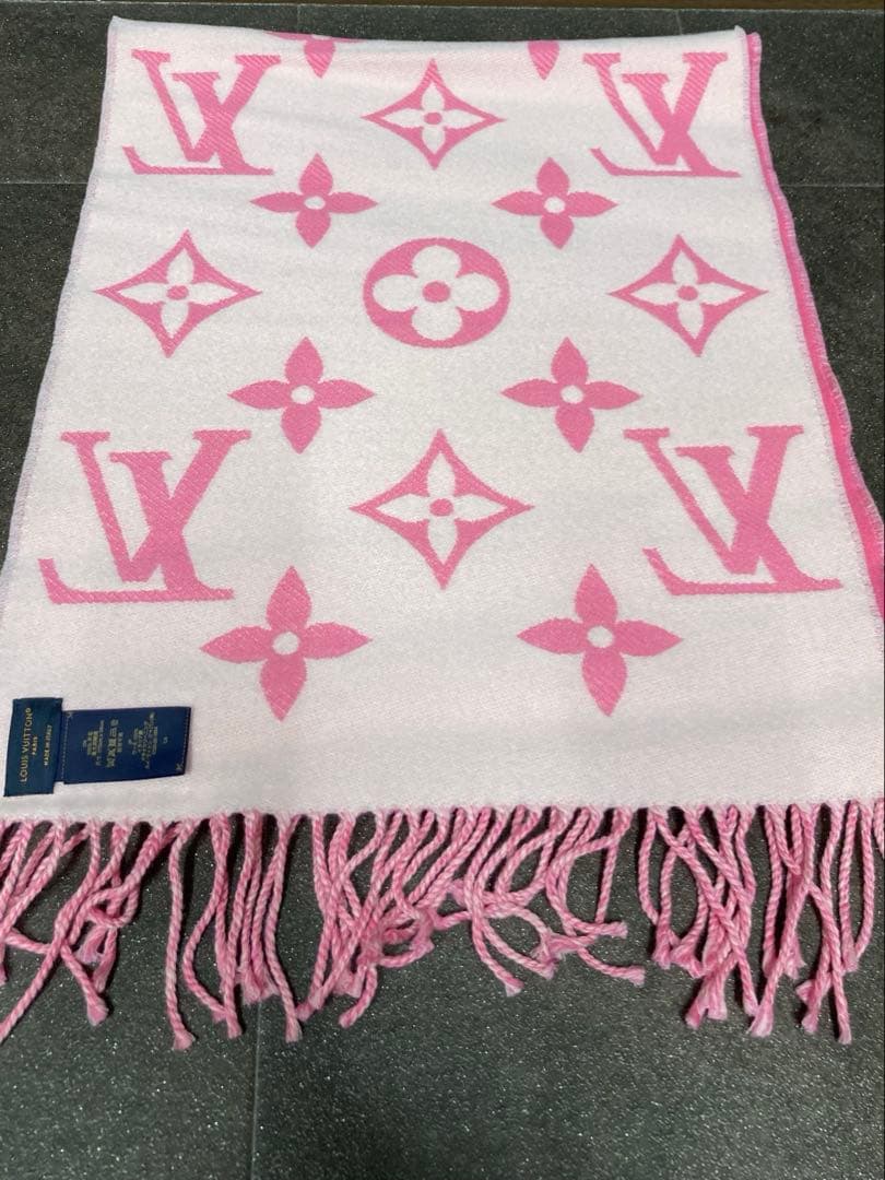 VUITTON マフラー ピンク ルイヴィトン エトール・アメージングラム