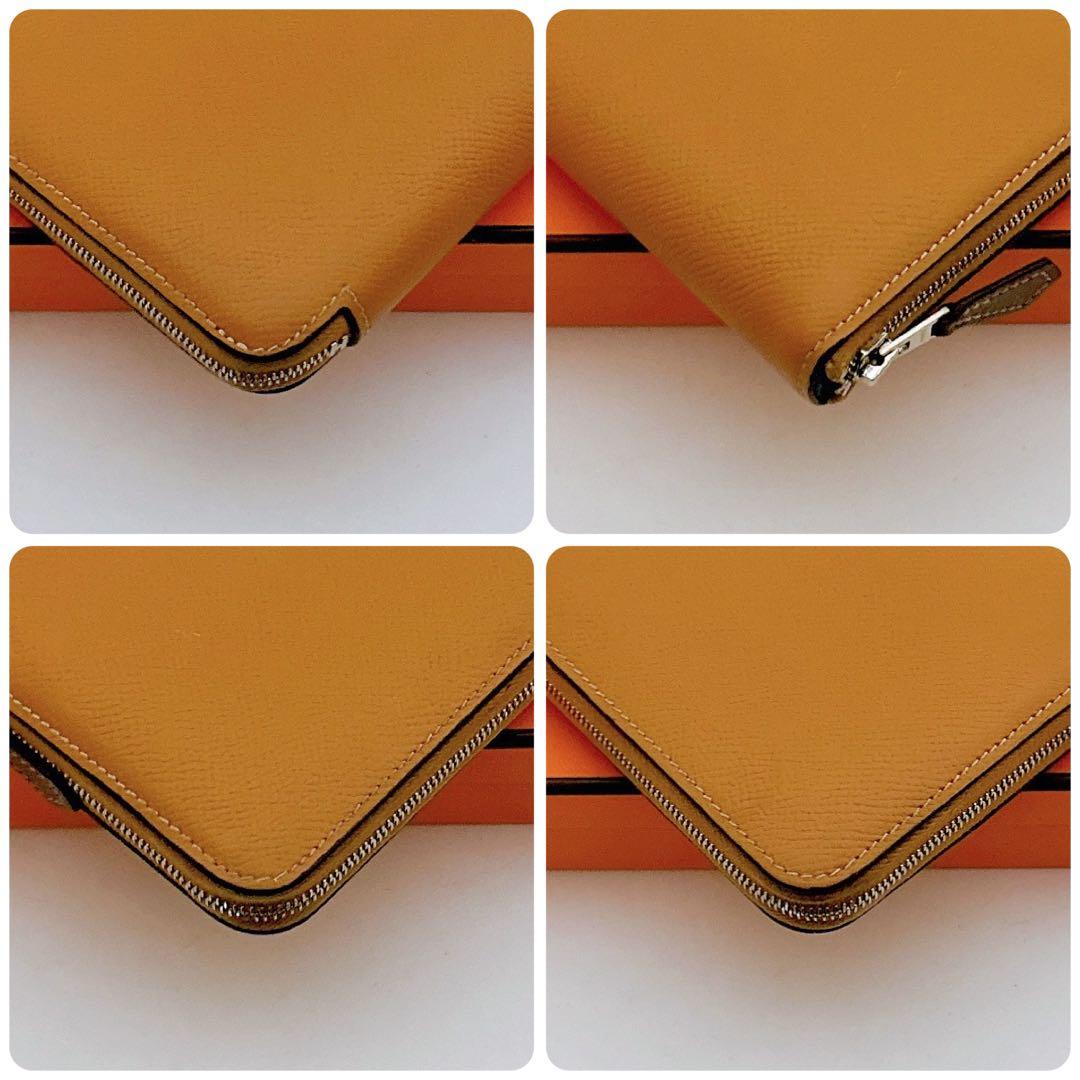 HERMES✨ アザップ シルクイン ゴールド ラウンドファスナー長財布 A刻印
