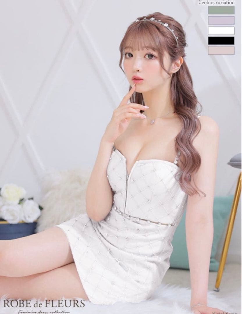 ROBE de FLEURS ブルードレス XSサイズ