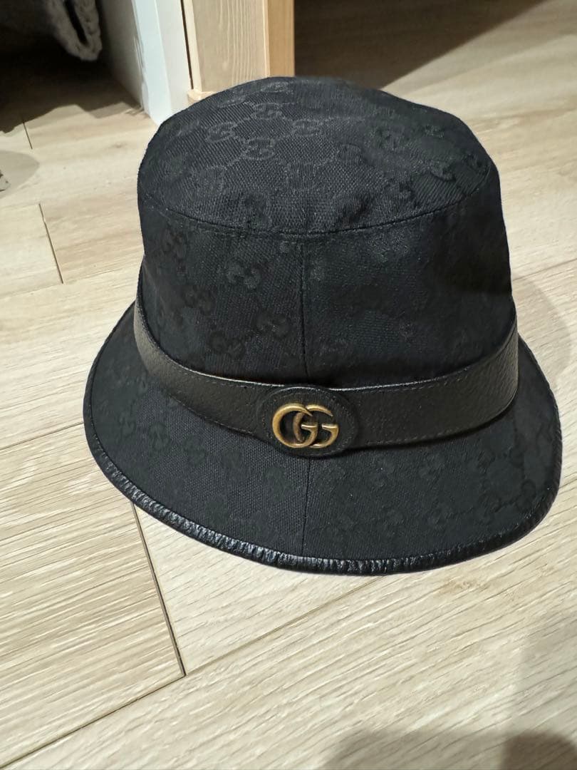 yumi 美品 グッチ フェドラハット GGスプリーム マーモント