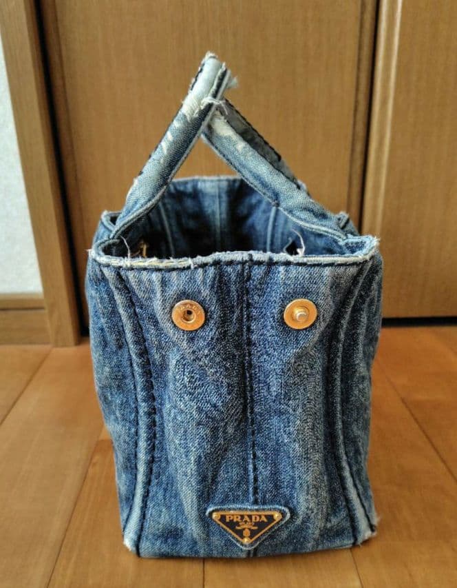 ♥*️様 PRADA　プラダ　 デニム　トートバッグ　カナパ