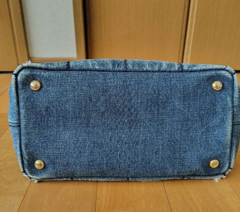 ♥*️様 PRADA　プラダ　 デニム　トートバッグ　カナパ
