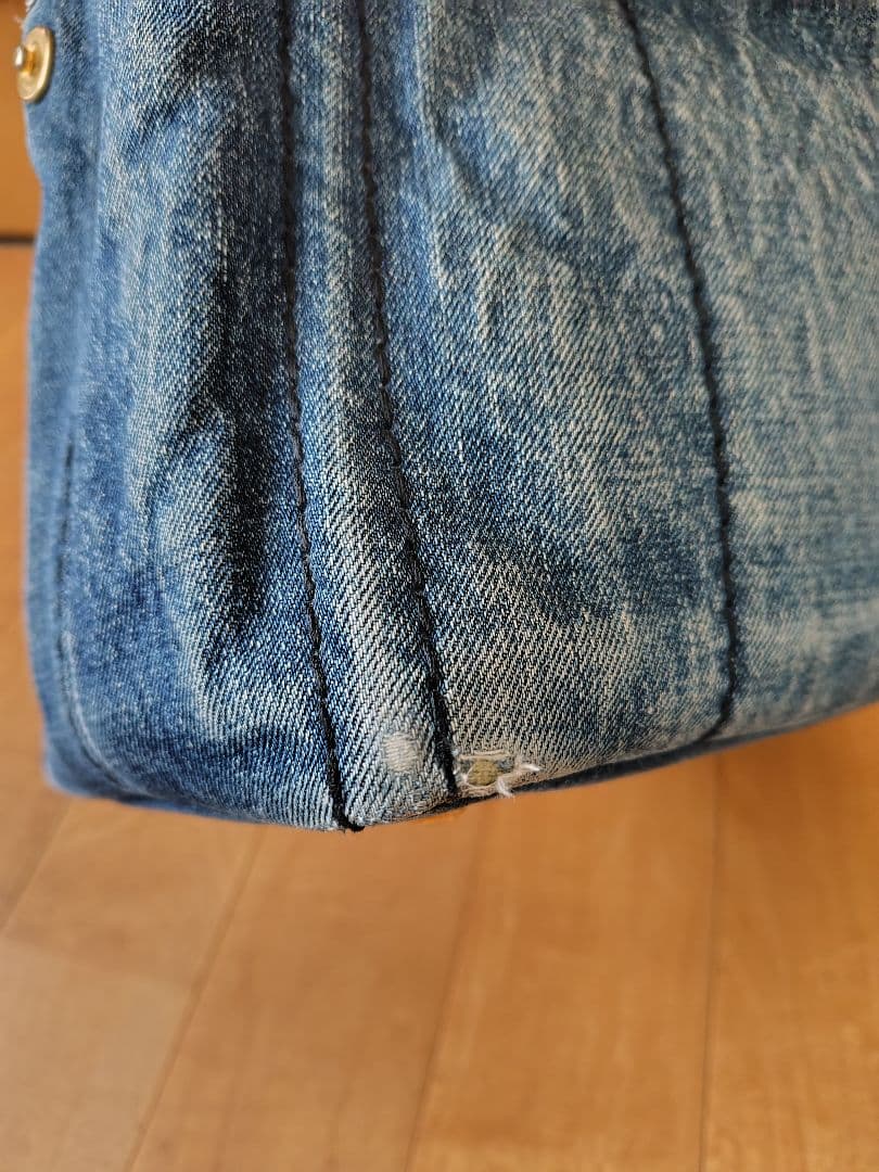 ♥*️様 PRADA　プラダ　 デニム　トートバッグ　カナパ
