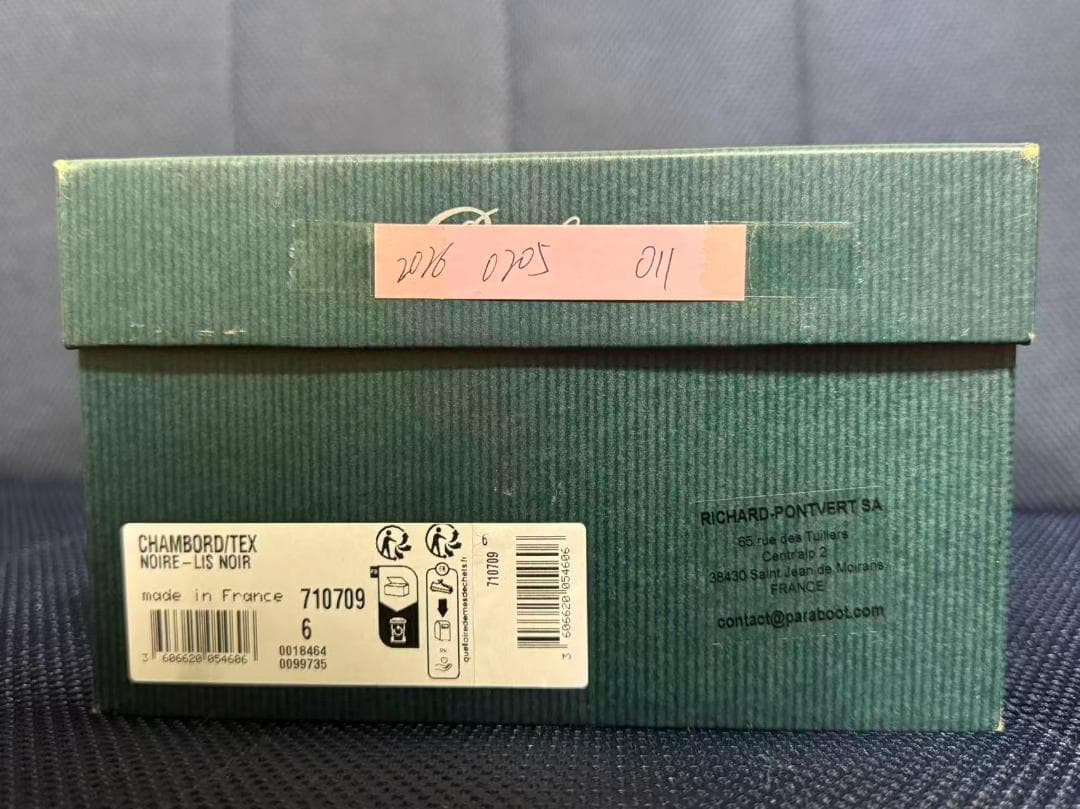 Parabootメンズ 710709 6/24.5CM 未使用品