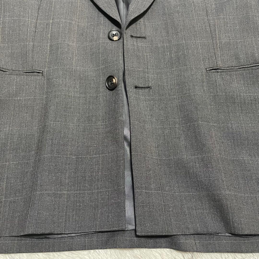 【美品】steinシュタイン テーラードジャケットセットアップ Sサイズ グレー