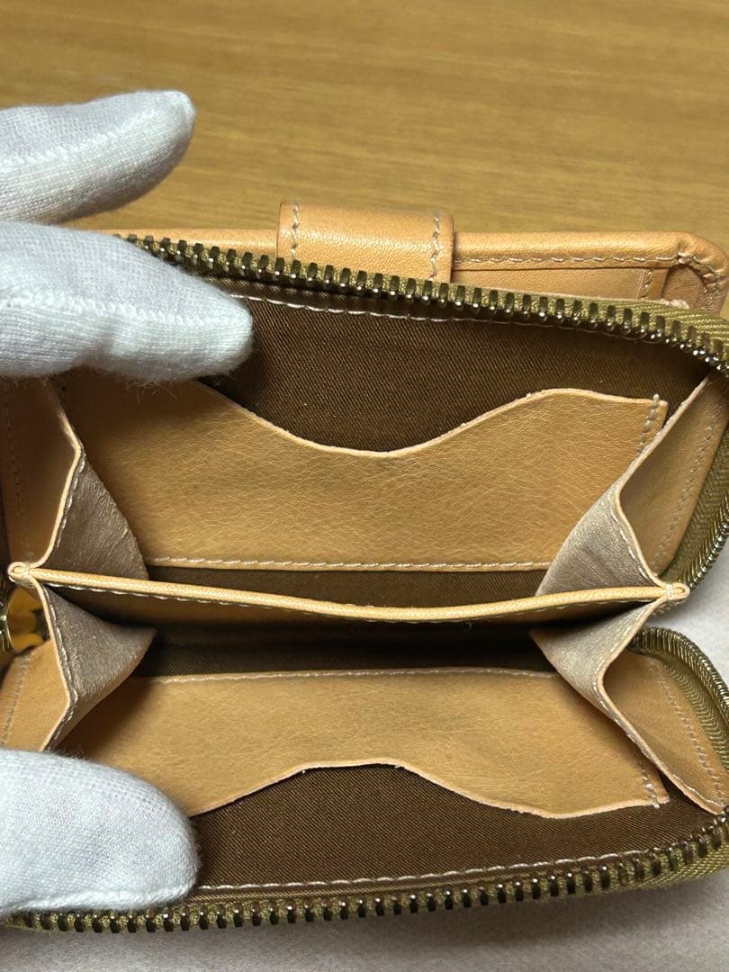 IL BISONTE 二つ折り財布 ナチュラルレザー