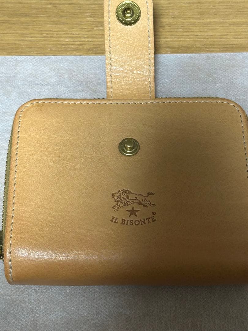 IL BISONTE 二つ折り財布 ナチュラルレザー