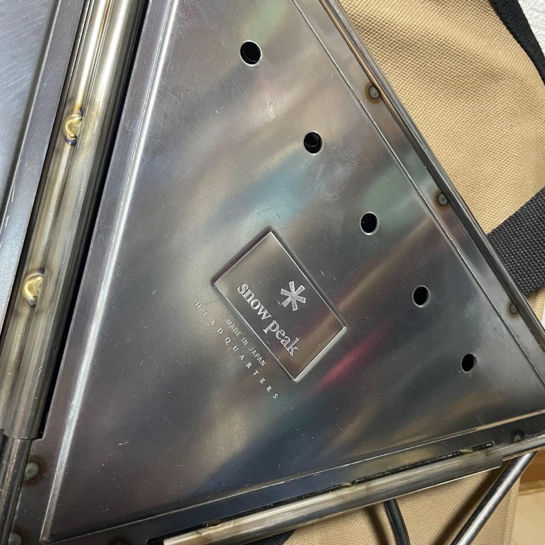 【美品】スノーピーク　焚き火台Mスターターセット　グリルブリッジ付