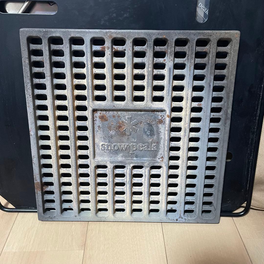 【美品】スノーピーク　焚き火台Mスターターセット　グリルブリッジ付