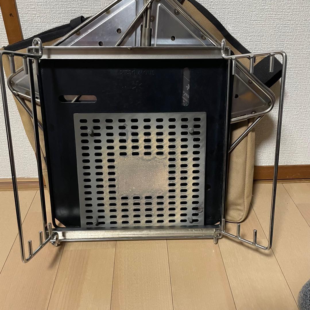 【美品】スノーピーク　焚き火台Mスターターセット　グリルブリッジ付