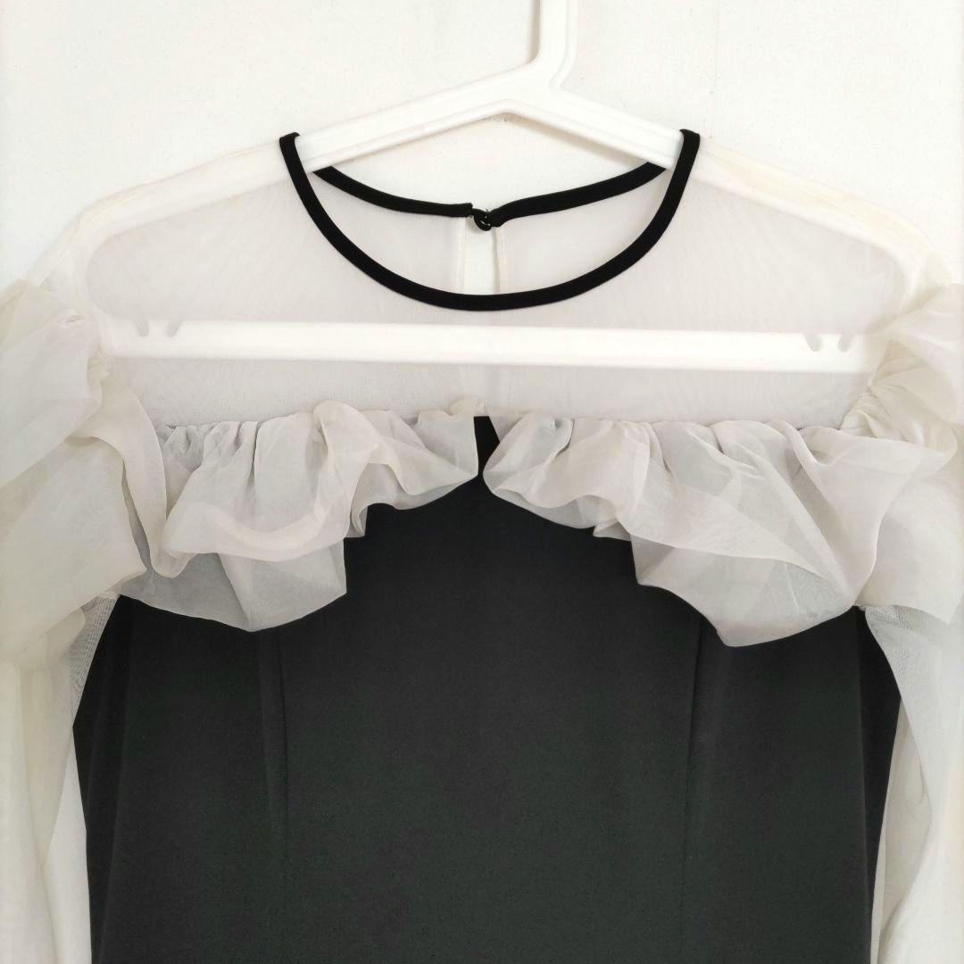 【DONOBAN / ANDRESD】 フリルフレア ドレス 結婚式 S