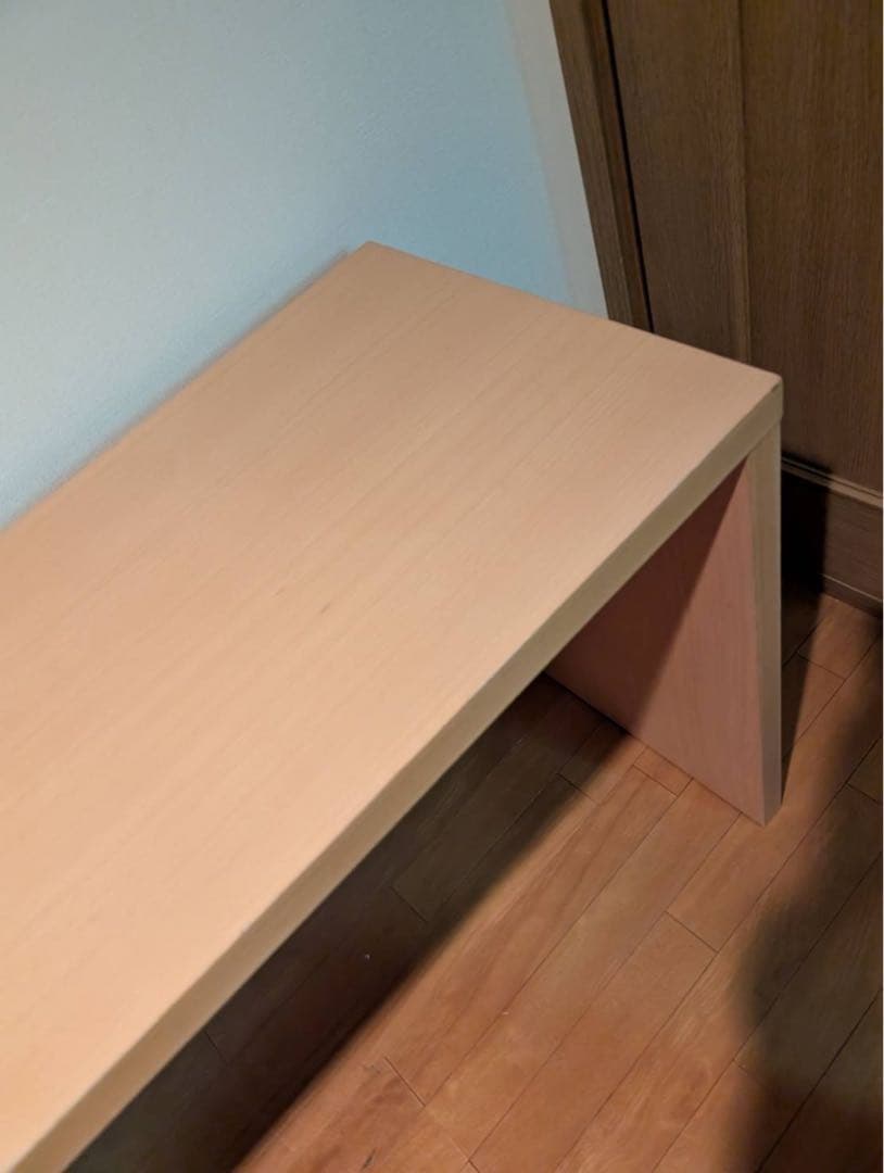 【送料込】無印良品 MUJI ブナ材 長机 作業机 事務机 天然木