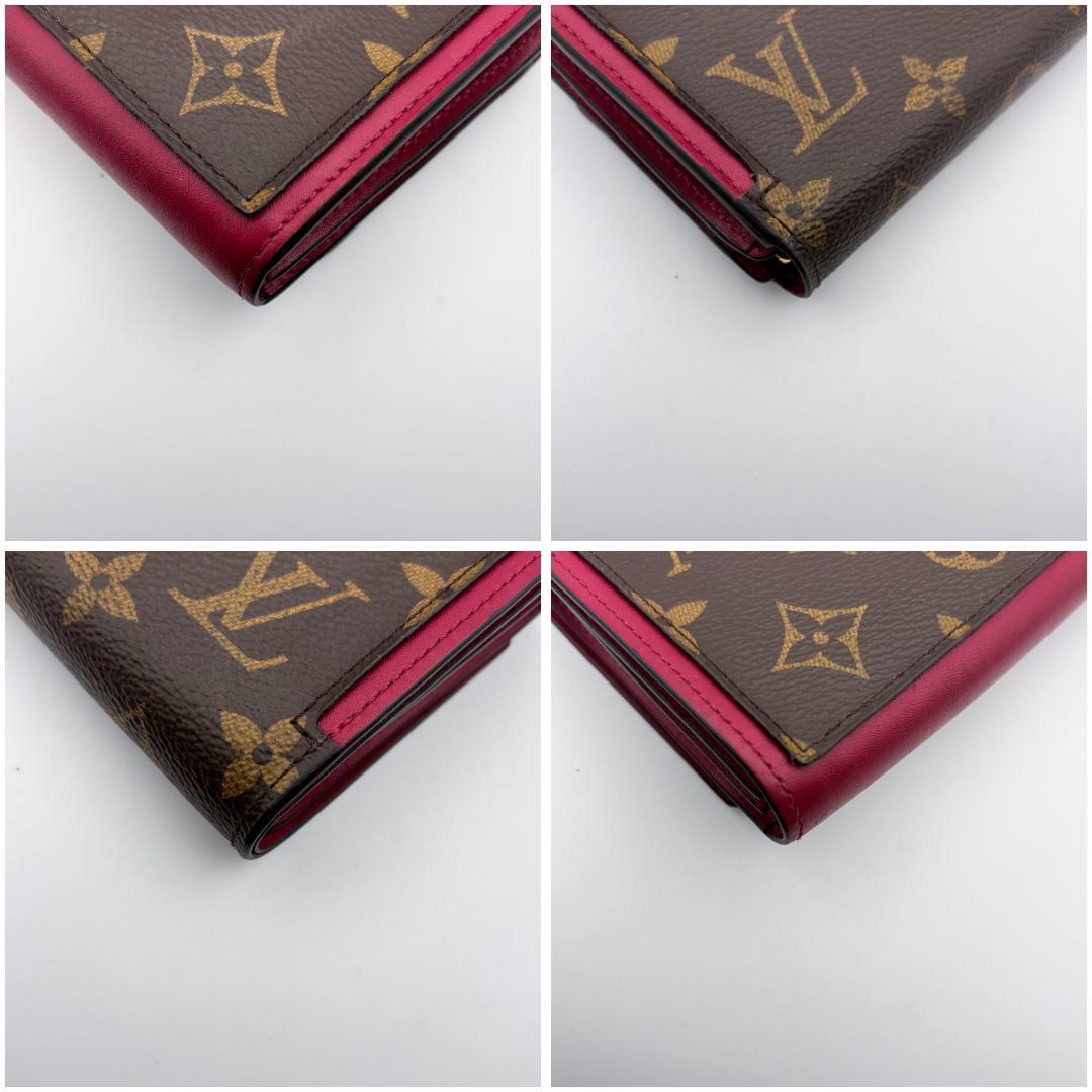 みぃ ルイヴィトン ポルトフォイユ フロール コンパクトフューシャ