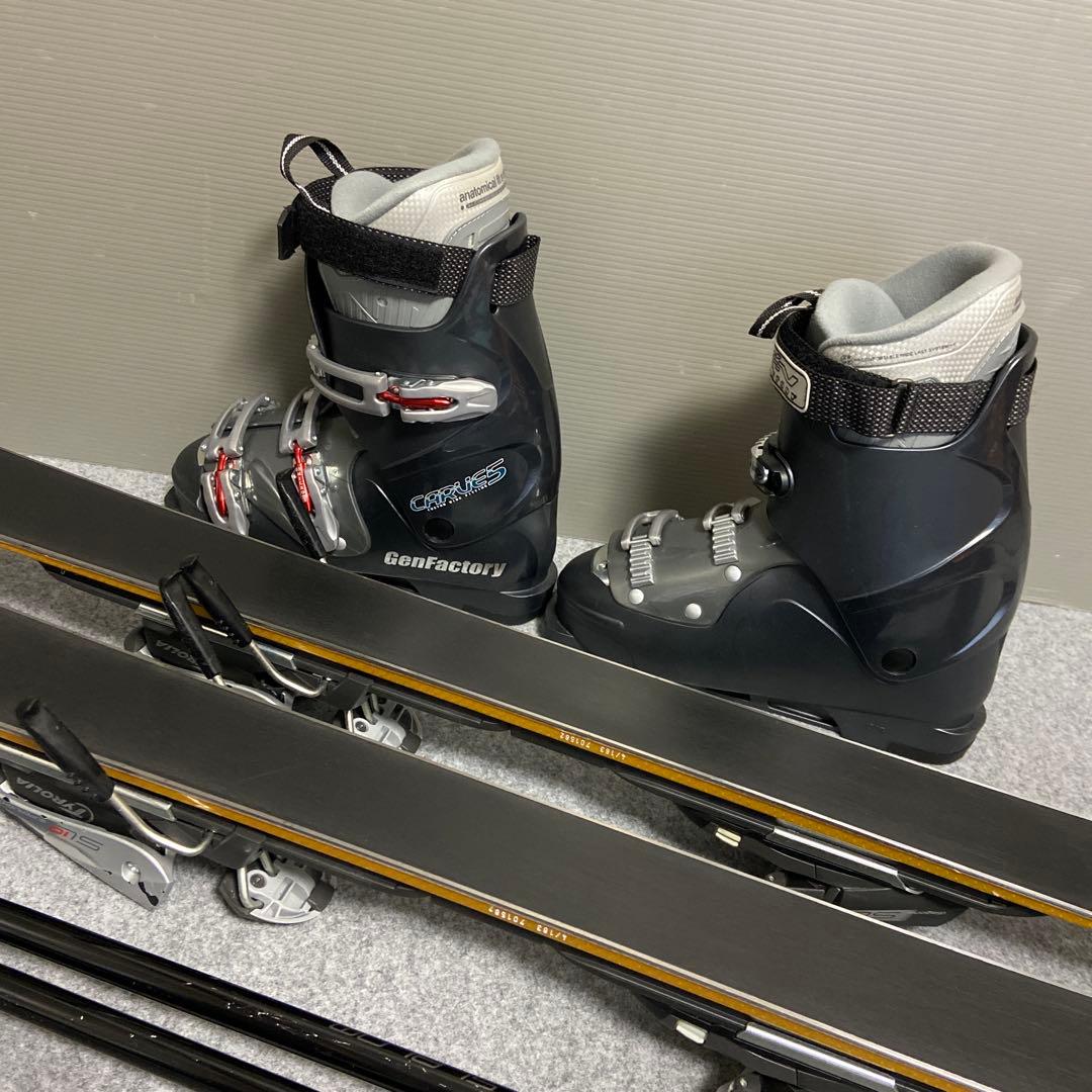 ★メンテナンス済　大人スキーセット　板163cm ブーツ26〜26.5cm