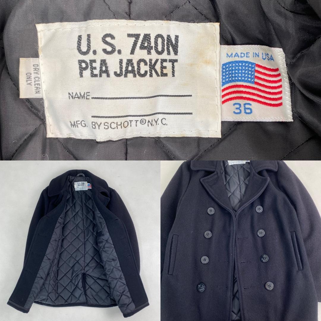 SCHOTT　ピーコート　ウールコート　ショット　740n　ピーコート　36