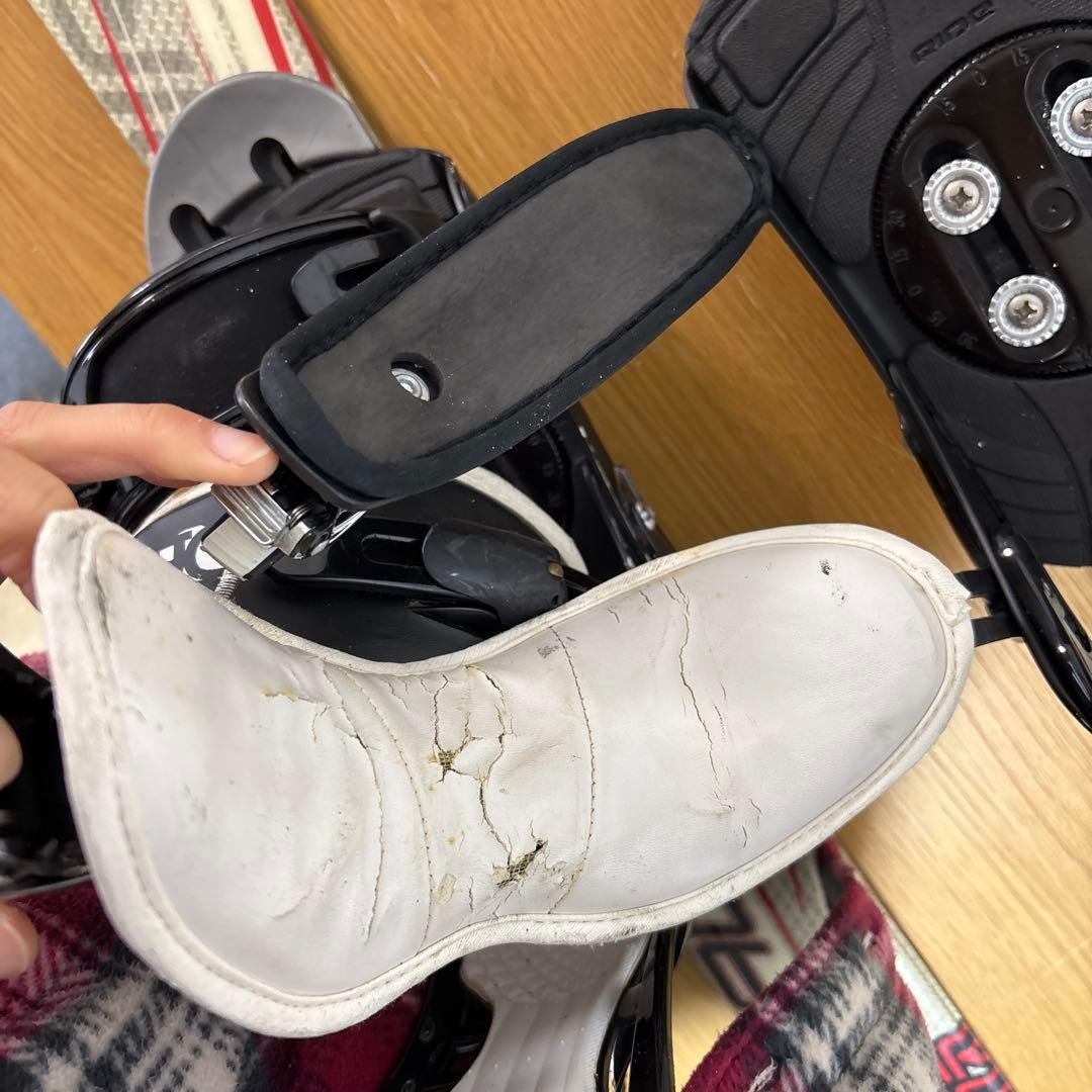 99cm スキー板　RIDE スノーボードビンディング　　ショートスキー