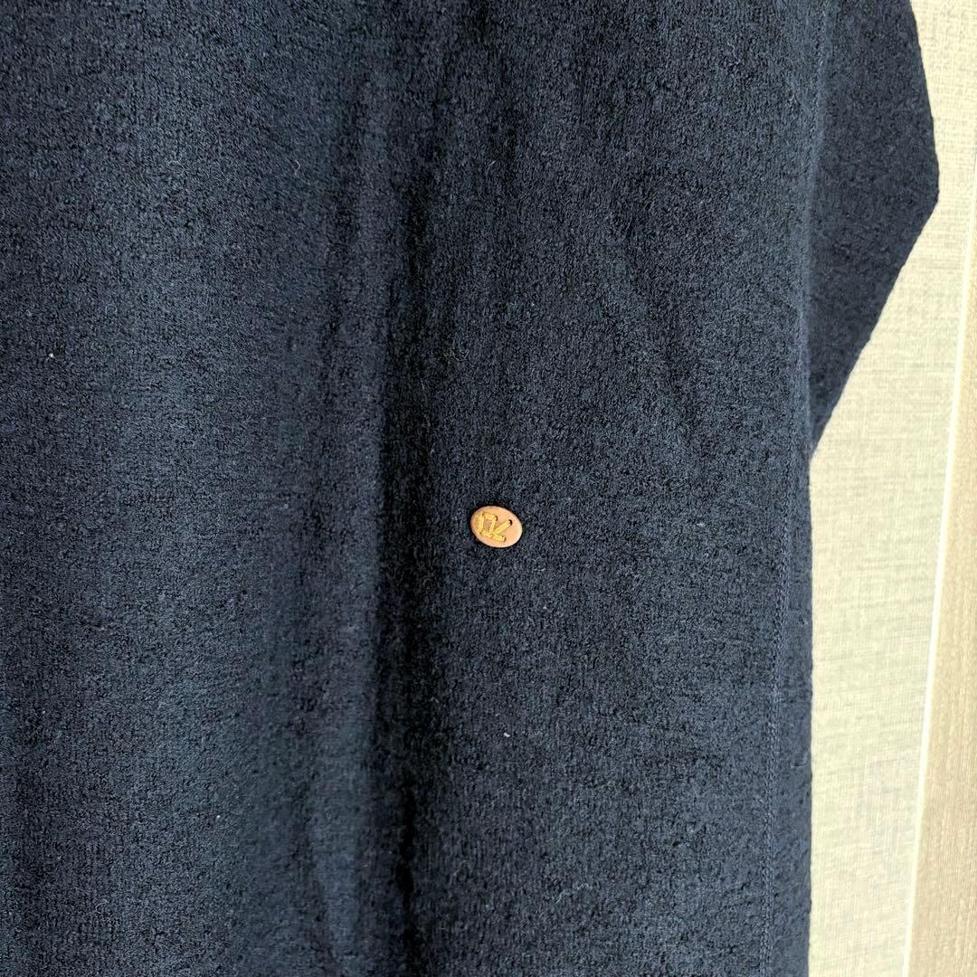 未使用級✨45R アルル縮絨のフードドレス フード付きニットワンピース FR