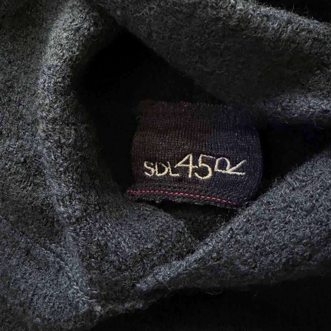 未使用級✨45R アルル縮絨のフードドレス フード付きニットワンピース FR