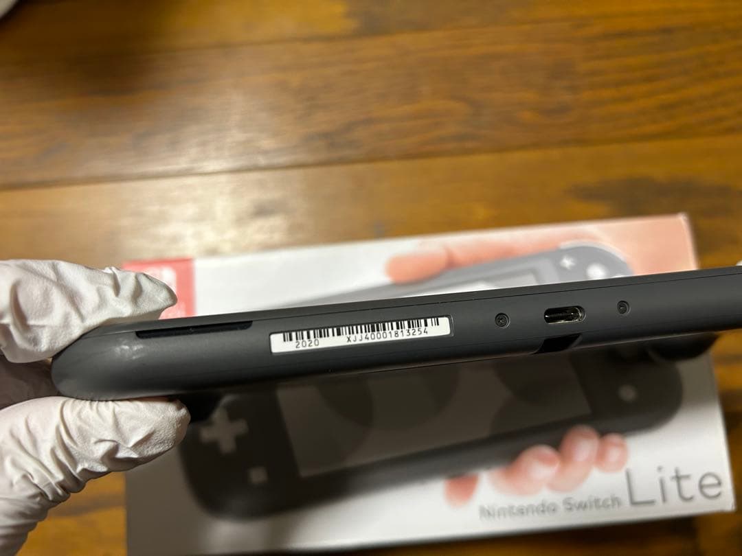 【ジャンク品】Nintendo Switch Lite グレー 本体　箱付